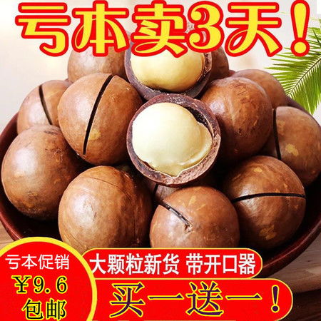夏威夷果奶油味500g 110g袋裝每日堅果炒貨休閑零食小吃大禮包